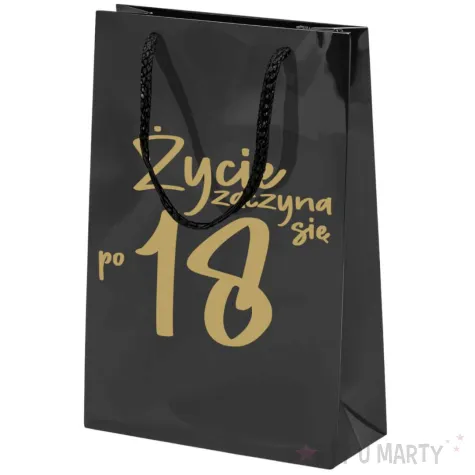 xx torebka czarna zycie zaczyna sie po 18 mala