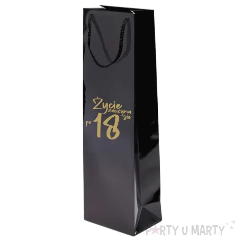 xx torebka czarna zycie zaczyna sie po 18 wino