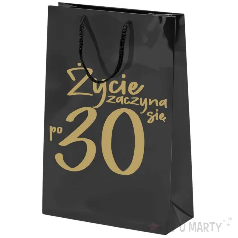 xx torebka czarna zycie zaczyna sie po 30 duza