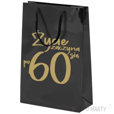 xx torebka czarna zycie zaczyna sie po 60 srednia