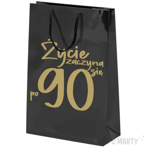 xx torebka czarna zycie zaczyna sie po 90 duza