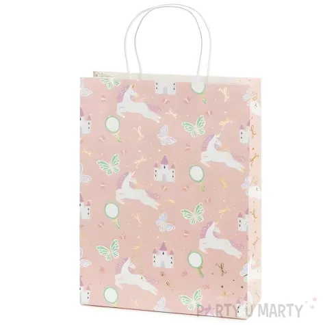 xx torebka na prezenty jednorozce 24 x 10 x 32 cm mix