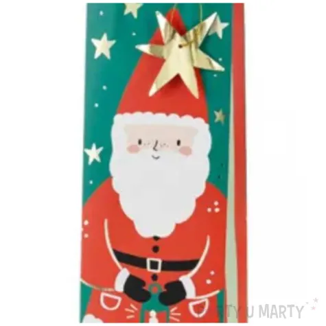 xx torebka na prezenty mikolaj 11x36x10 cm mix