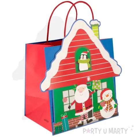 xx torebki na prezenty swiateczny domek