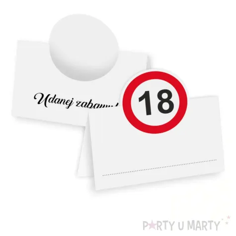 xx winietki 18 urodziny traffic birthday