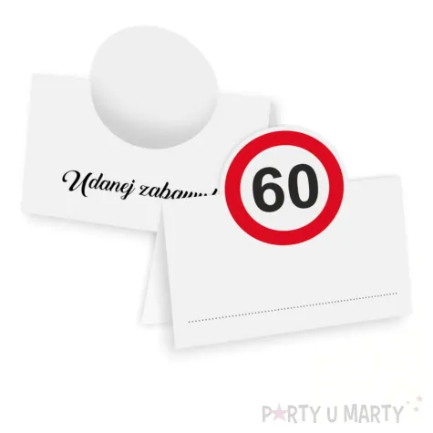 xx winietki 60 urodziny traffic birthday