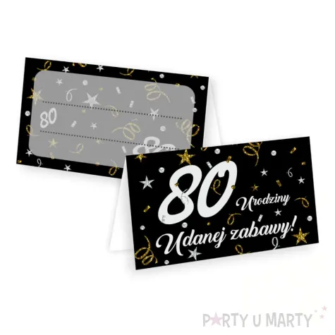 xx winietki 80 urodziny glamour birthday