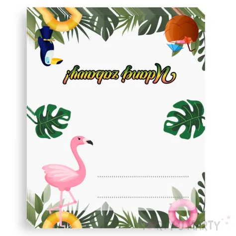 xx winietki hawaje flaming