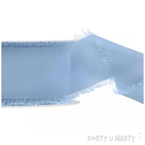 xx wstazka szyfonowa niebieski 40mm m0