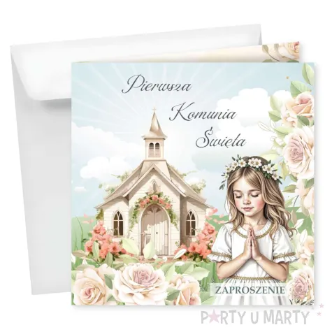 xx zaproszenia na komunie dziewczynka