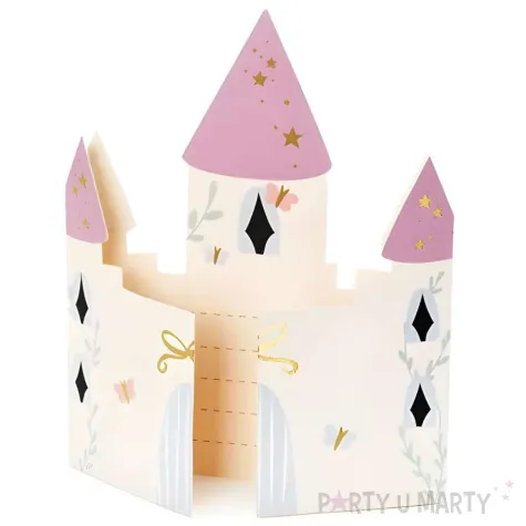 xx zaproszenia zamek 12 5x15 5 cm mix 1 op 6 szt