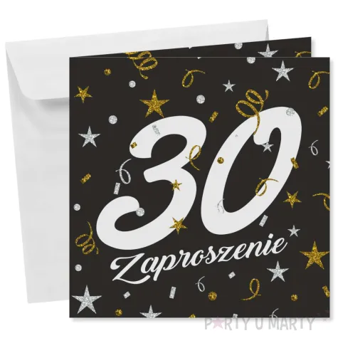xx zaproszenie 30 urodziny glamour birthday
