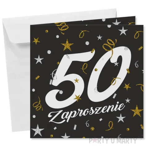xx zaproszenie 50 urodziny glamour birthday