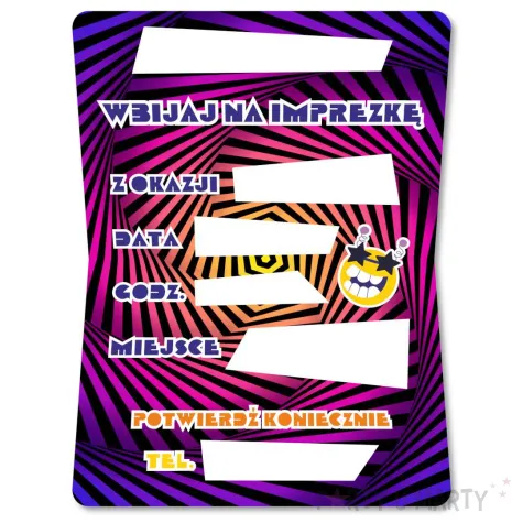 xx zaproszenie imprezkaaa 9x13 cm 1 szt