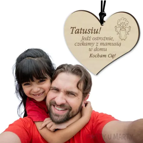 xx zawieszka drewn tata czekamy z mama