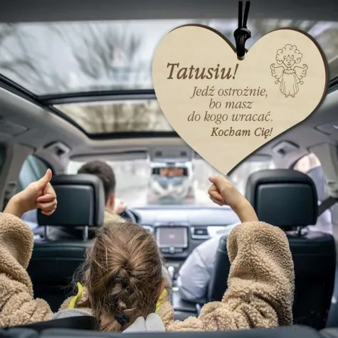 xx zawieszka drewn tata masz do kogo wracac