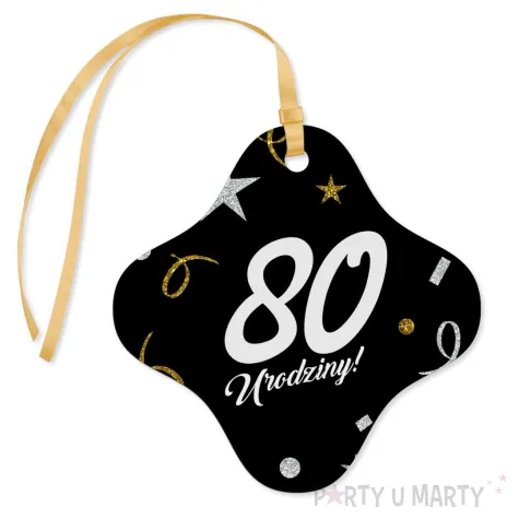 xx zawieszka na alkohol 80 urodziny