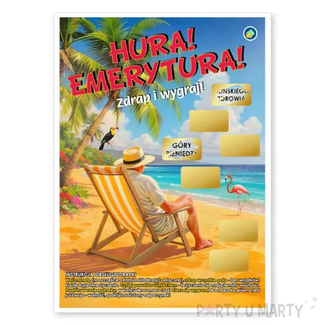 xx zdrapka dla emeryta