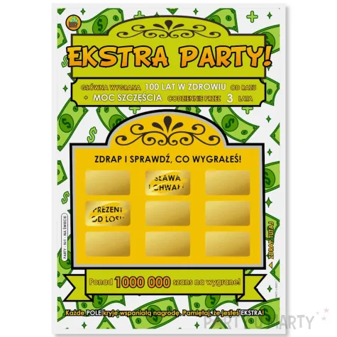 xx zdrapka duza ekstra party