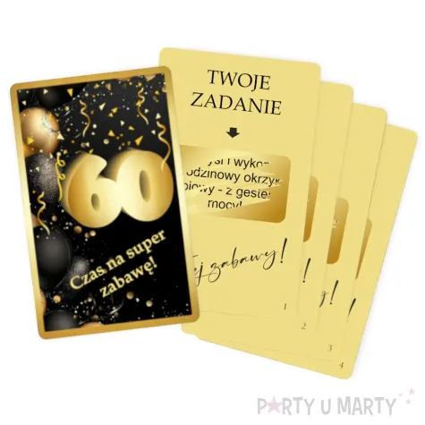 xx zdrapki wyzwania na 60 urodziny