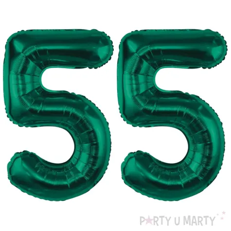xx zestaw balonow butelkowa zielen liczba 55
