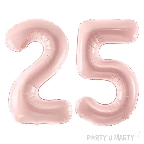 xx zestaw balonow liczba 25 rozowa