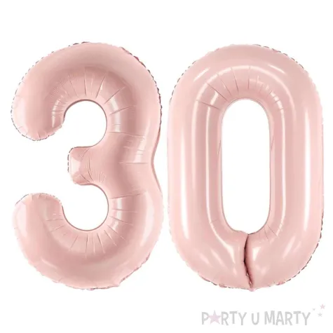 xx zestaw balonow liczba 30 rozowa
