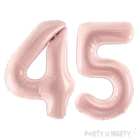 xx zestaw balonow liczba 45 rozowa