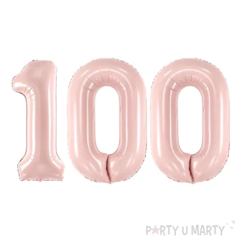 xx zestaw balonow rozowy liczba 100