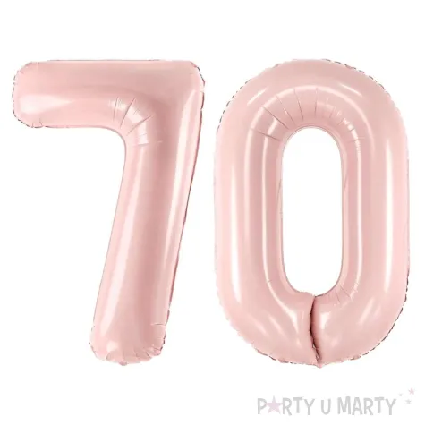 xx zestaw balonow rozowy liczba 70