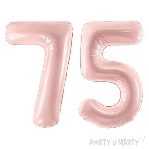 xx zestaw balonow rozowy liczba 75