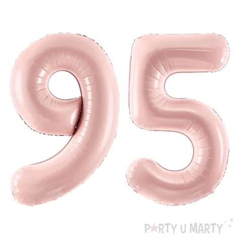 xx zestaw balonow rozowy liczba 95