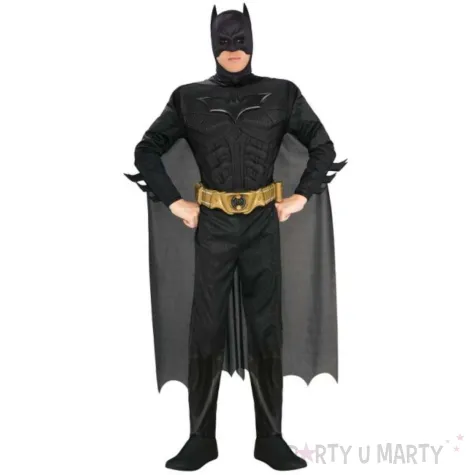 xx zestaw dla doroslych batman kombinezon z muskulami peleryna maska pasek rozm m