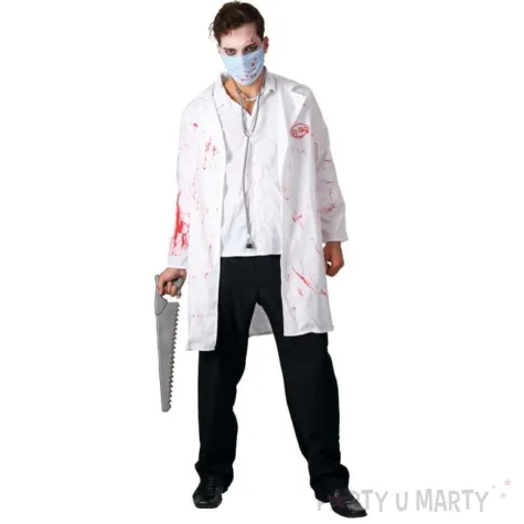 xx zestaw dla doroslych doktor zombie plaszcz maska rozm 52