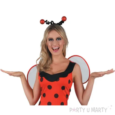 xx zestaw dla doroslych urocza biedronka sukienka opaska skrzydla rozm s