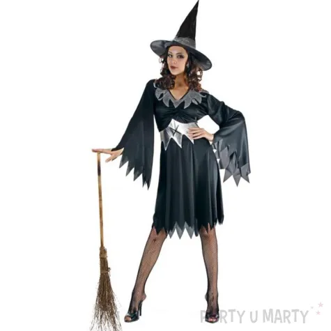 xx zestaw dla doroslych zmyslowa czarownica sukienka kapelusz pasek rozm s
