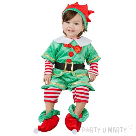 xx zestaw dla dzieci maly elf kombinezon czapka pasek buciki rozm 92 104 cm