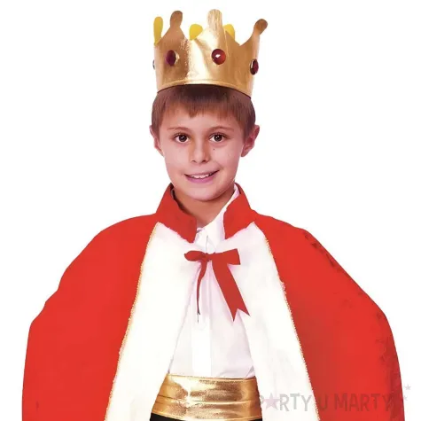 xx zestaw dla dzieci peleryna krola peleryna korona rozm 120 130 cm