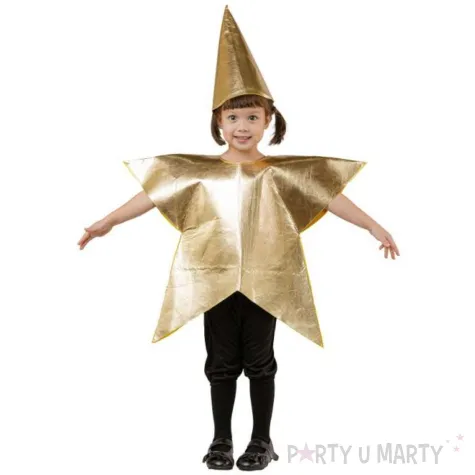 xx zestaw dla dzieci zlota gwiazdka bluzka kapelusz rozm 92 104 cm