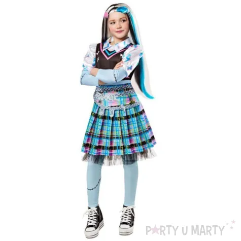 xx zestaw dla dziewczynki monster high frankie stein sukienka odpinany pasek spinka do wlosow