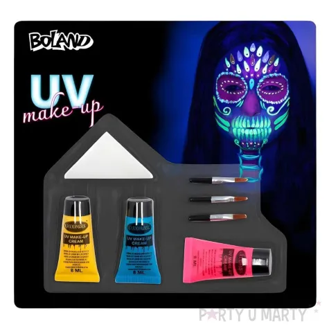 xx zestaw do malowania twarzy uv 3 tubki 3 aplikatory