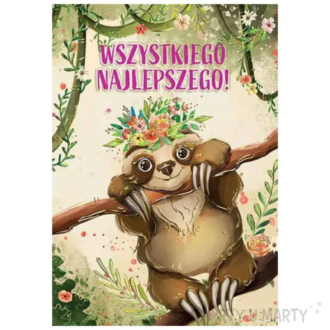 xx zk kartka okolicznosciowa a5 leniwiec 1 szt