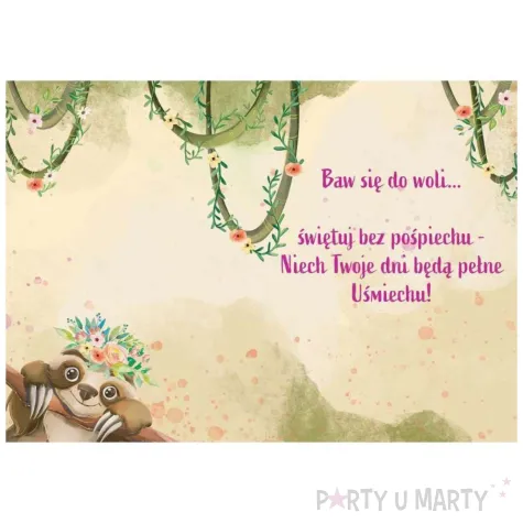 xx zk kartka okolicznosciowa a5 leniwiec 1 szt