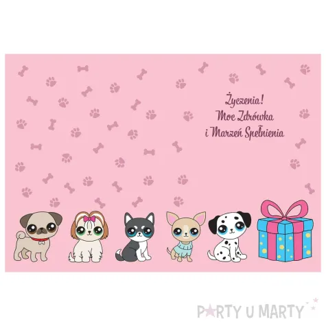 xx zk kartka okolicznosciowa b6 pieski 1 szt