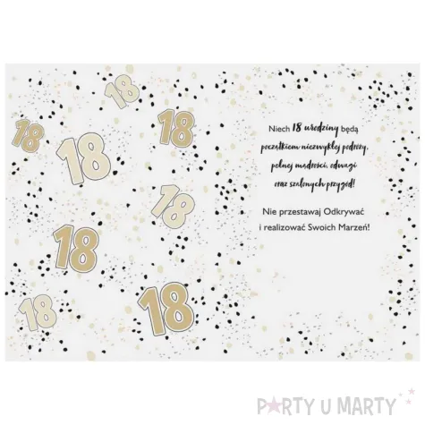 xx zk kartka okolicznosciowa karnet a5 18 glamour white 1 szt