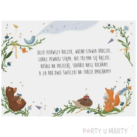 xx zk kartka okolicznosciowa karnet a5 roczek niebieski 1 szt