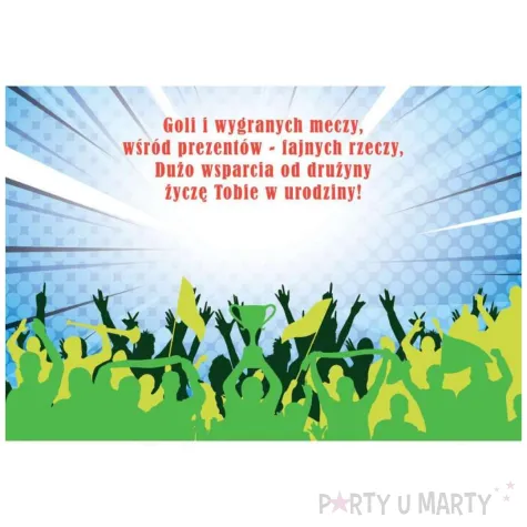 xx zk kartka okolicznosciowa karnet b6 pilka na tarczy 1 szt