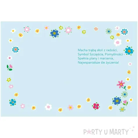 xx zk kartka okolicznosciowa karnet b6 slon z prezentami 1 szt