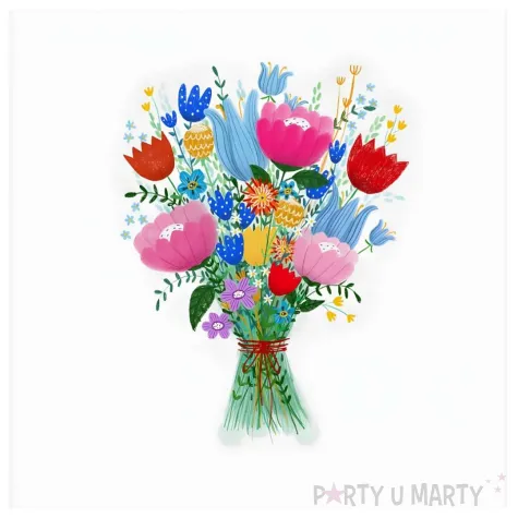 xx zk kartka okolicznosciowa karnet kw kwiaty bukiet 1 szt