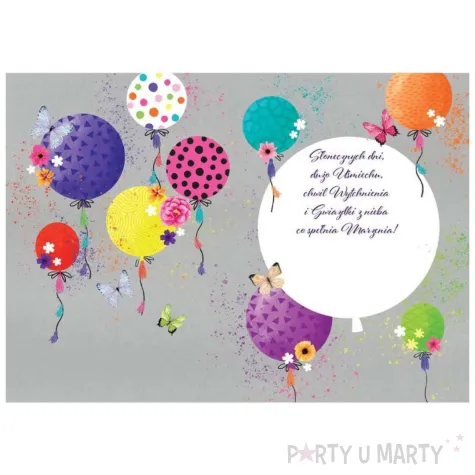 xx zk kartka okolicznosciowa kule